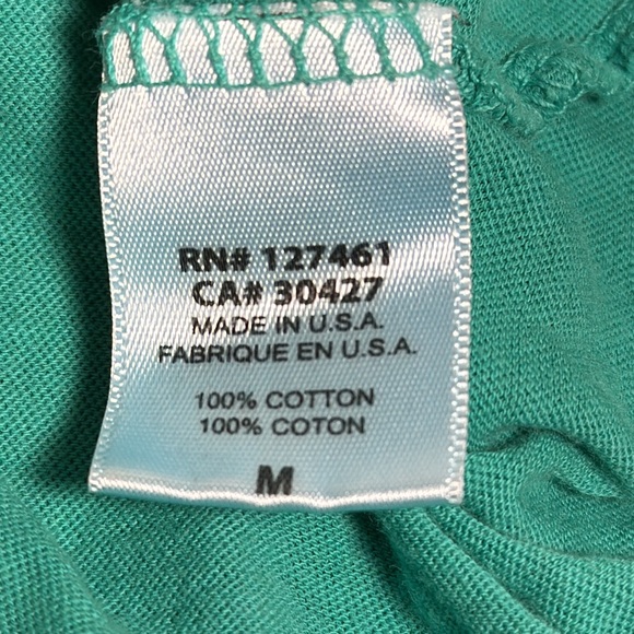 WILDFOX 100% Cotton Cropped Baby Tee / Tshirt “Drunk on Love” GREEN / MEDIUM - Picture 9 of 10